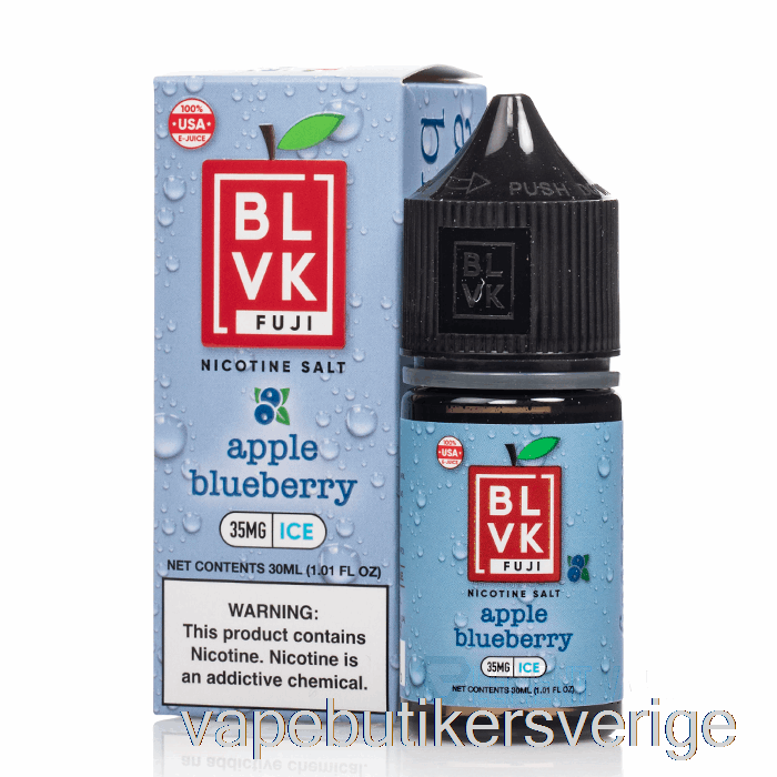 Vape Sverige äpple Blåbär Is - Blvk Fuji Salter - 30ml 35mg